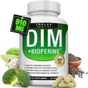 Dim Supplement 910 mg Plus BioPerine Kompleksi - Hormon Dengesini ve Estrogen Metabolism'i Desteklemek için Diindolylmethane, Menopause Acne Pluto Better Skin Body Building, for Men Women, 60 Capsules