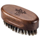 BFWood Small Travel Beard Brush - Black Walnut Wood ile Doğal Boar Bristles