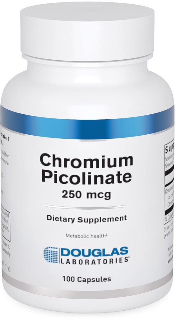 Douglas Laboratories Chromium Picolinate (250 mcg) | Sağlıklı Metabolism | 100 Capsules