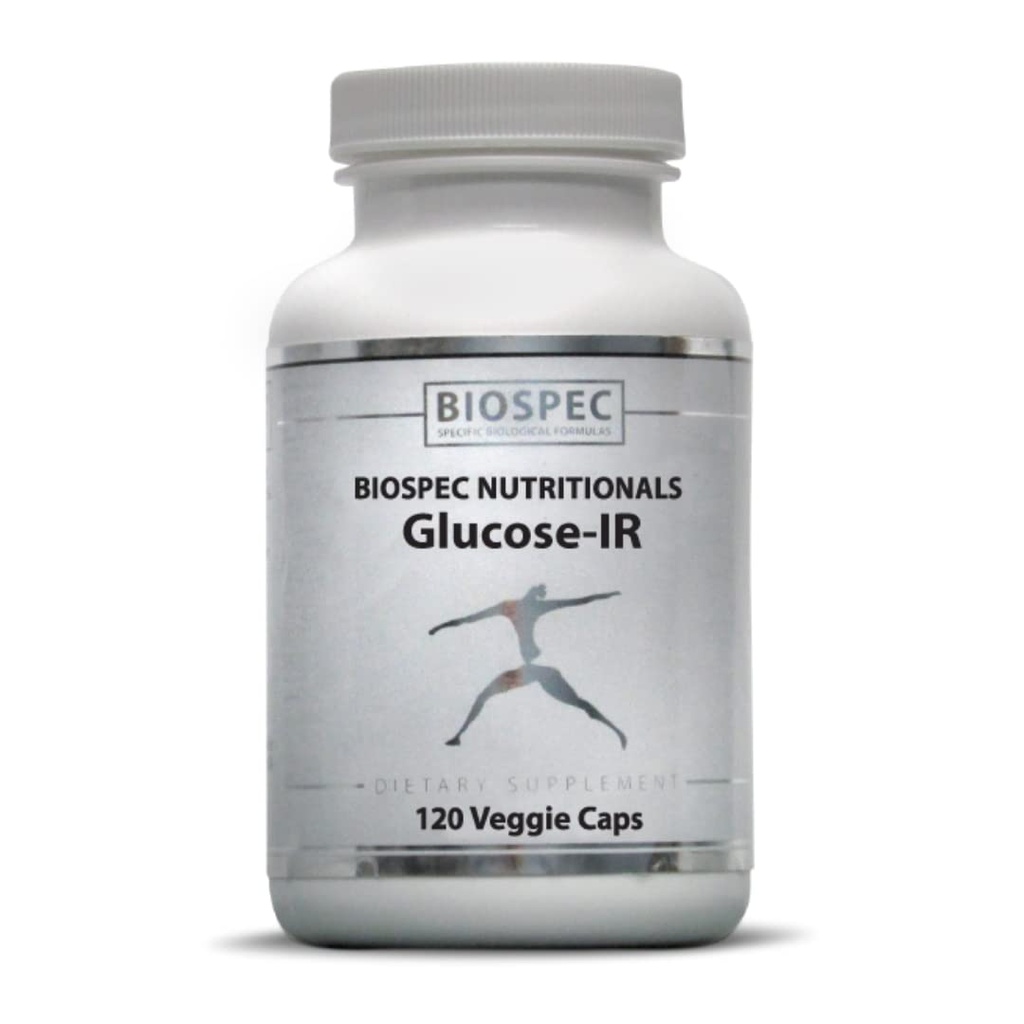 Biospec Nutritionals Glucose-IR - Cinnamon Extract, Chromium, Berberine ve Biotin (120 Capsules)