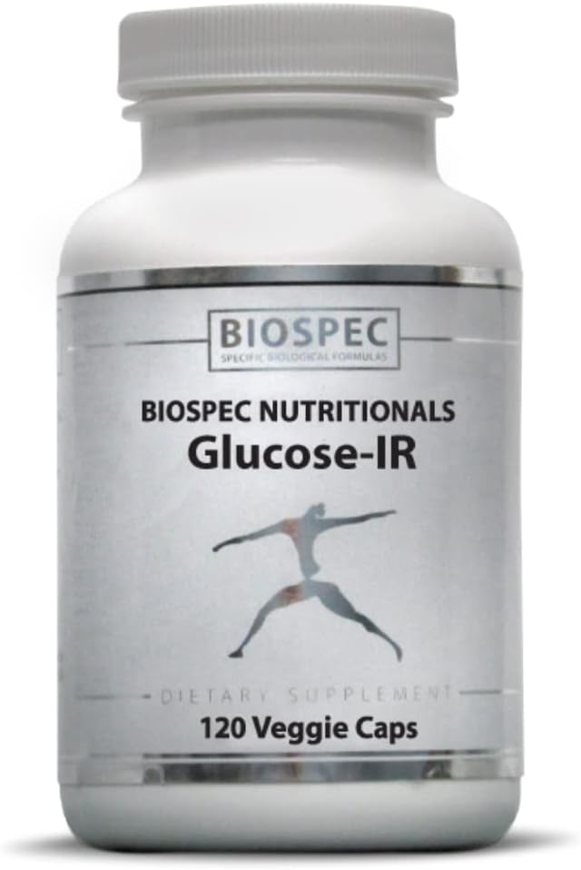Biospec Nutritionals Glucose-IR - Cinnamon Extract, Chromium, Berberine ve Biotin (120 Capsules)