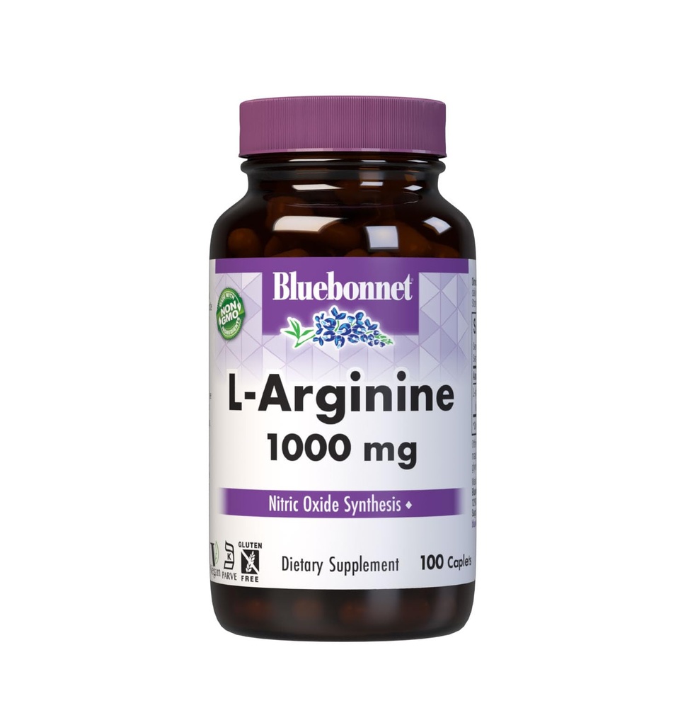 Bluebonnet Larginine 1000 Mg Βιταμίνη Κάψουλες, 100 Count