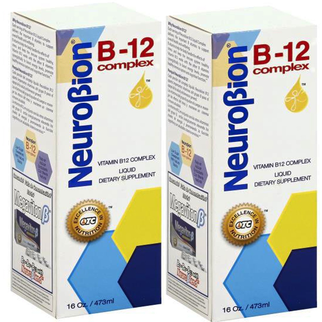 Nörobion Vitamin B12 Kompleksi 16 Oz Liquid Citrus Flavor 2 Pack
