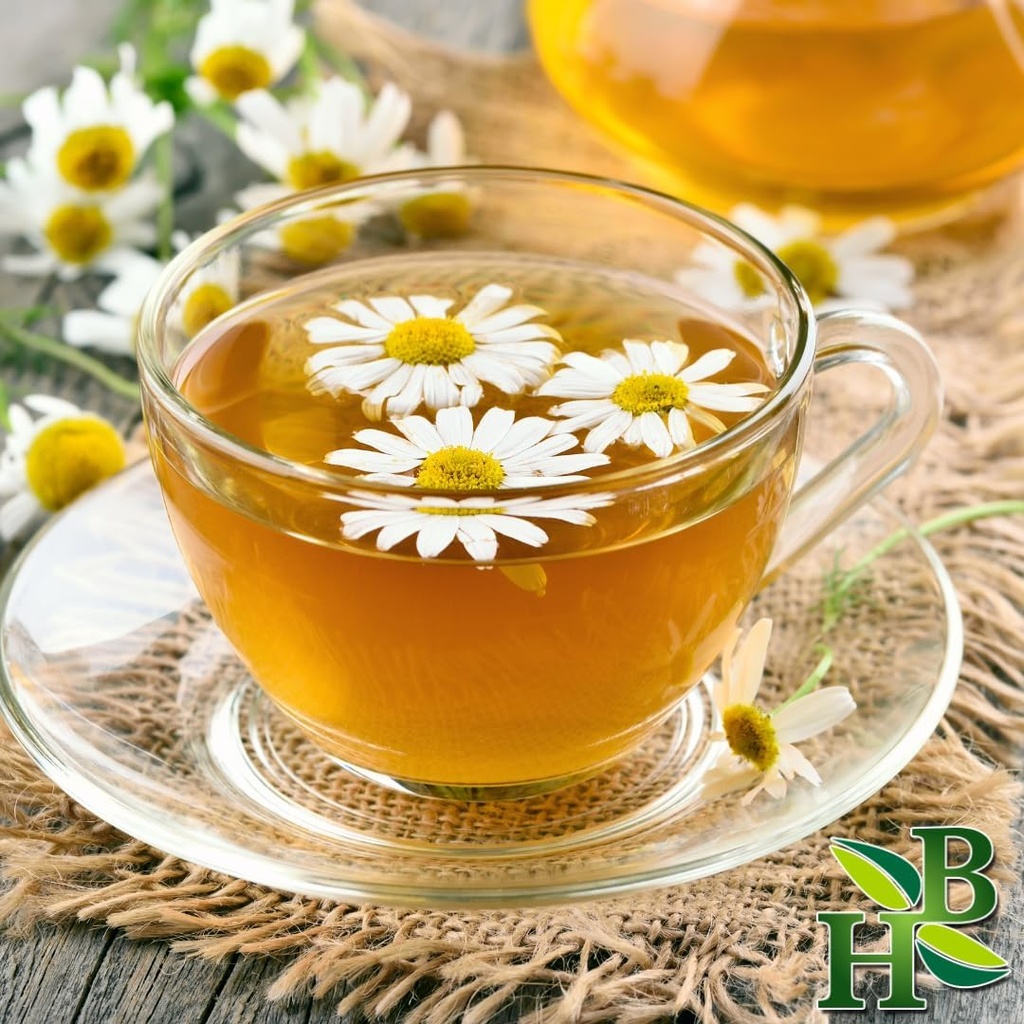 Herb To Body Dried Chamomile Flowers Powder – 4oz, Wildcrafted Matricaria Camomilla Powder for Chamomile Tea, Herbal Tea, Ingredient for Baking, Infusions, and DIY Creations