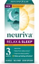 NEURIVA Melatonin Free Natural Sleep Aid Supplement with L-Theanine to Help You Relax & Ashwagandha to Support Restorative Sleep So You Can Wake Up Feeling Yenilendi, 30ct Capsules
