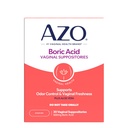 AZO® Boric Acid Vaginal Suppositories, Klinik olarak Studied Boric Asit ile Odor Kontrolü ve Intimate Health'i Destekleyebilir, Non-GMO, 30 Countal Suppositories, 30 Counts