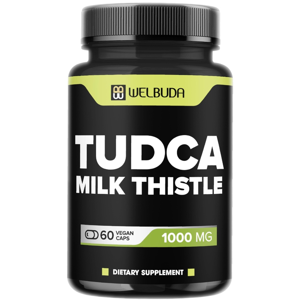 1000mg Tudca συμπλήρωμα με εκχύλισμα γαϊδουράγκαθου γάλακτος - 60 κάψουλες Vegan - Υποστήριξη για το ανοσοποιητικό σύστημα, την υγεία της πέψης, τον καθαρισμό του σώματος & την υγεία του εγκεφάλου
