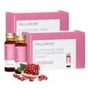 Relumins Glutathione Shots | Summer Glow Wellness | USA's No.1 Liquid Glutathione Drink with Collagen & Antioxidant Boost for Radiant Skin | Pomegranate Flavor | 20 Bottles x 50ml