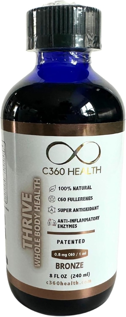 Thrive Whole Body Health (1) 8 oz, Karbon 60, C60, C 60 Saturation Level of at Lest 0.08 mg / ml