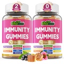 1 Immune Support Supplement Gummies, w/Echinacea, Elderberry C ve çinko, Selenium, D3 5000IU, Magnezyum, Daily Immune ATM Multivitamin, Antioksi Bone Energy için 2 Pack