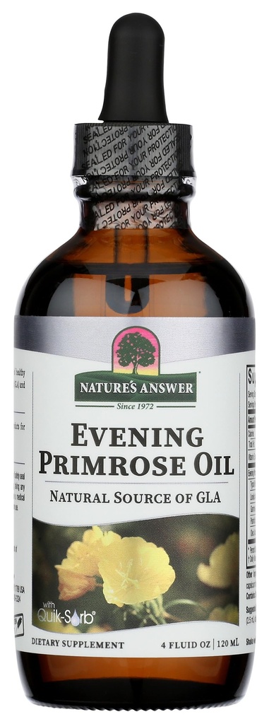 Nature's Answer Eveningrose Oil 4oz Liquid | Cold Pressed | Essential All Natural Moisturizer for Hair, Skin, Nails | Rosacea Psoriasis Eczema Relief | Single Count