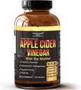 Amaçlı Bare Apple Cider Vinegar with Mother Capsules - ACV Capsules with Ginger, Lemon, Cayenne ve Inulin - Keto Friendly and Gluten Free for Energy, Immunity and Gut Health - 120 Capsules