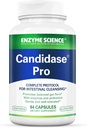Enzyme Bilimi Candidase Pro - Candida Cleanse ve Detox Destek for Women and for Men - Gut Health - Enzimas Digestivas - 84 Capsules