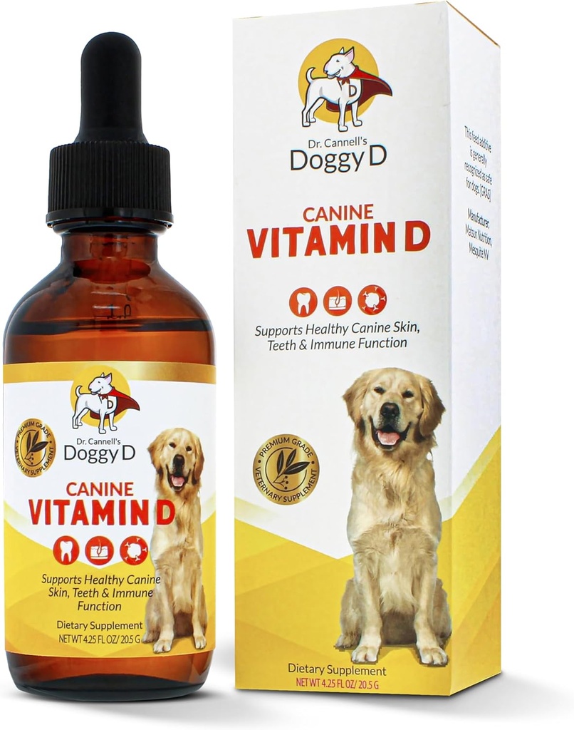 Köpek Kedileri Için D3 Sıvı Doggyd Vitamin D3, 60mL, 1 ml Dose