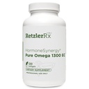 HormonSynergy Omega 1300 EC Fish Oil Softgels - High-Strength Omega 3 Supplement withBoostd Abors - IFOS  Valided, Enteric Above, 600 mg EPA, 260 mg DHA - 120 Kont