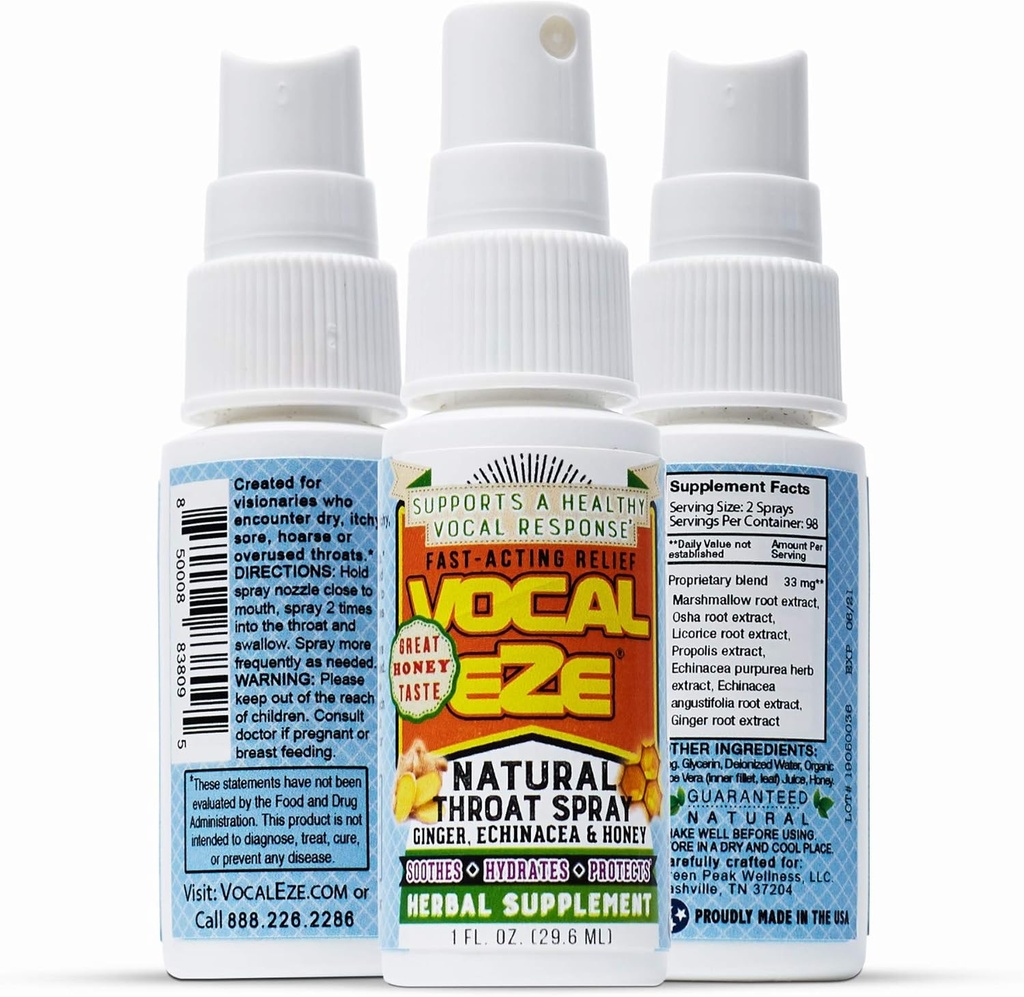 Vocal Eze Throat Mix | Relieve Sore, Hoarse, Fatigue, Throat Kuruness | Herbal Immune Support, All Materialss (1)