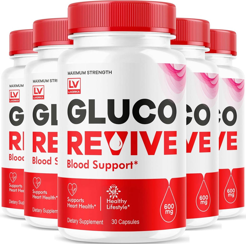 (5 Pack) Gluco Revive - GlucoRevive, Gluco Revive Pills,GlucoRevive Destek, GlucoRevive Capsules, Gluco Revived All Natural Premium Formula, Gluco Revive Pills Yorumları, 5 Ay Boyunca Kapsüller