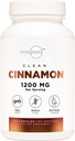 Tip Zero Ceylon Cinnamon Capsules (1200 mg | 120 Capsules) - Doğal, Non-GMO, Gluten Free, Organik Cinnamon Bark Supplement