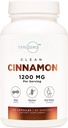 Tip Zero Ceylon Cinnamon Capsules (1200 mg | 120 Capsules) - Doğal, Non-GMO, Gluten Free, Organik Cinnamon Bark Supplement