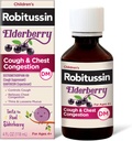 Robitussin Elderberry Cough + Chest Congestion DM Çocuk Cough Medicine, Chest Congestion Relief and Cough Syrup - 4 Fl Oz Oz
