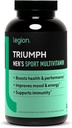 LEGION Triumph Men's Sport Vitamini - Erkekler için Günlük Vitaminler Sağlığı ve Performansı artırmak için - Erkeklerin 21 Vitamin ve Mineralleri ile Çokvitamin - 30 Hizmet