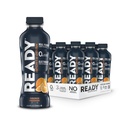 Ready® Sports Drink – Electrolyte Hydration with Super Fruit Carbs, B Vitamins & No Added Sugar – Clean Energy for Athletes & Endurance – Gluten-Free, Vegan, Kosher – Orange Passion (12-Pack)