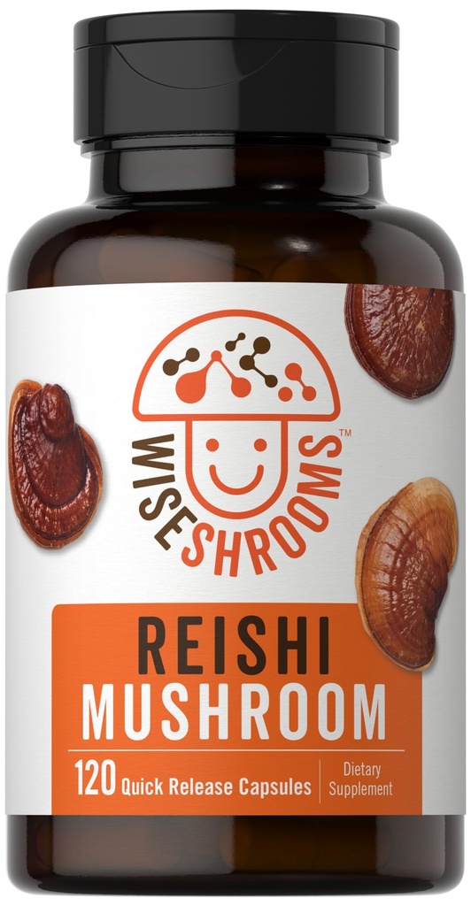 Carlyle Reishi Mushroom Capsules Extract | 120 Count | Non-GMO & Gluten Free Supplement | by Wiseshrooms