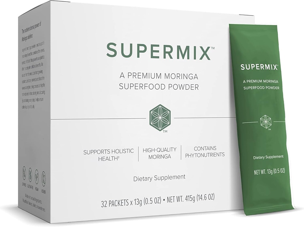 Zija SuperMix Moringa Oliefera Detox Diyeter Supplement - 32 Sachets - 1.4 lbs