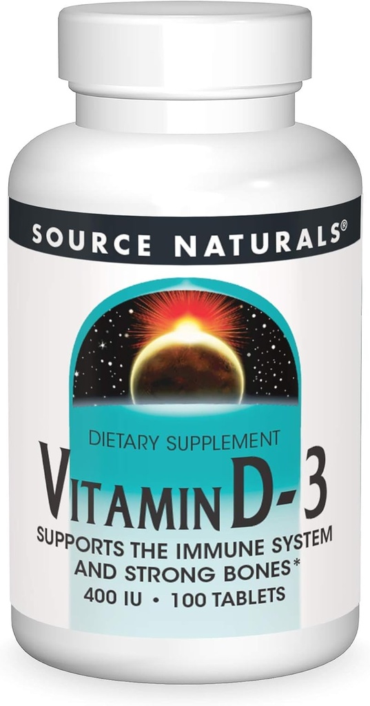 Kaynak Doğalları D-3 400 iu, Immune Sistemi ve Güçlü Bones* - 100 Tablet