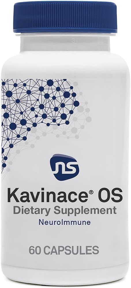 NöroScience Calm Sleep Aids for Yetişkinler - Kavinace OS - Soothing Neuro Immune Support Supplement with L Theanine & 5 mg Melatonin - Uykusuzluktan Hızlı Yardım Sadece Bir Dose (60 Capsules)