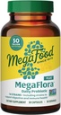 MegaFood MegaFlora Probiotic Plus - Προβιοτικά για γυναίκες και άνδρες Digestive Health- 50 δις CFUs & 14 Strains - Συμπλήρωμα Ανοσολογικής Υποστήριξης - Χορτοφαγικά - 30 Κάψουλες