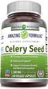 Şaşırtıcı Formulaler Celery Tohumu Tamam | 1500 Mg | 240 Veggie Capsules | Non-GMO | Gluten-Free | Made in USA