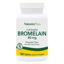 Natures Plus Chewable Bromelain - 40 mg - Natural Proteolytic Enzyme Supplement - 180 Chewable Tabletler (180 Hizmetler)