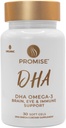 Promise Prenatal DHA - Farm Grade Omega-3 DHA (3 Ay Supply) Once-Daily Strawberry Flavored softgel with 290 mg of DHA. Bebek Beyin ve Göz Geliştirme için Tüm Doğal Prenatal DHA
