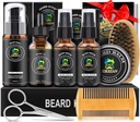 XIKEZAN Ayıd Kit for Men Grooming & Care Set w/2 Pack Beard Serum, Wash, Oil, Balm, Comb, DN, Scisor, Bag, EBook, Erkekler için Benzersiz Doğum Hediyeleri O Baba Noel Menüsü