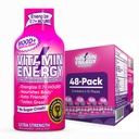 Energy Mood+ Ekstra Kuvvetli Enerji Shot Tropikal Berry 48 Paketi, 260 mg Natural Caffeine, B-Vitamins, Rhodiola, Chamomile, Mood & Energy Support, Zero Sugar, Gluten-Free, Vegan, 1.93 fl ozz