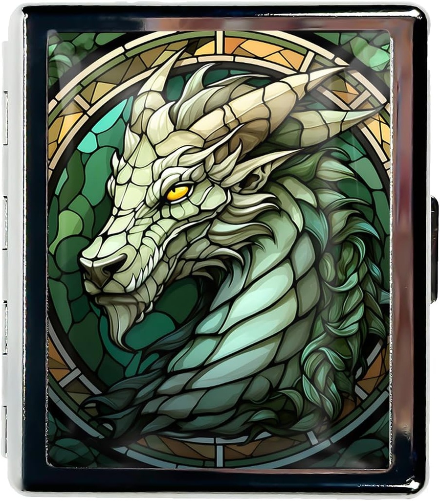 Travel Pill Organizer μικρή θήκη χάπι για ψώνια Απαραίτητα 7 ημέρες χαριτωμένο κουτί χάπι με καθρέφτη φορητό κουτί χάπι για τσέπη ή Purse Pill Containe ταξιδιωτικά δώρα (πράσινος δράκος)