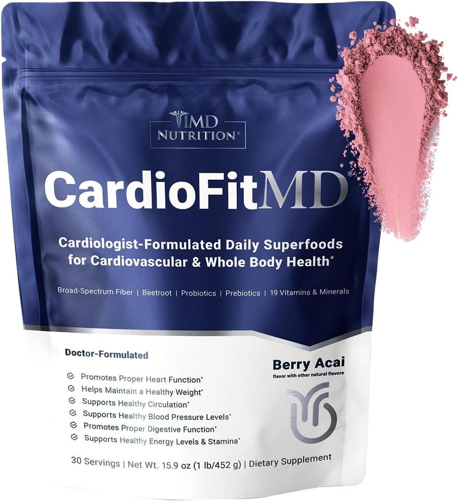 1MD Beslenme KartioFitMD - Vegan Beets Superfood Keto-Friendly - Nitrik Oksit Tamam - Arıt Kök Toz - Yüksek Fiber İçilir - 30 Gün
