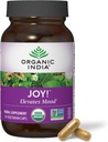 ORGANIC INDIA Joy Herbal Supplement - Immune Support, Supports Memory & Concentration, Vegan, Gluten-Free, Kosher, USDA sertifikalı Organik, Non-GMO, Calming - 90 Capsules