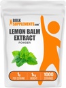 BulkSupplements.com Lemon Balm Extract Toz - Melissa Officinalis, Lemon Balm Toz - Vegan & Gluten Free, 1g per Service, 1kg (2.2 lbs) (Pazar 1)