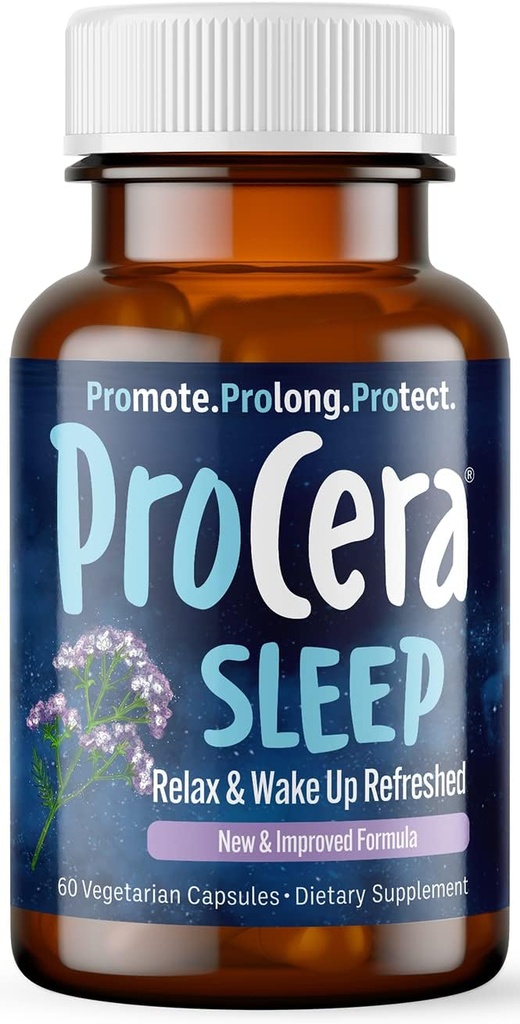 Procera Sleep - Wake Feel Feeled - Helps Regulate Circadian Cycles - 7 Klinik olarak Proven Natural Materialss - Non Habit-Forming - No Side Effects - Theanine - Melatonin - Lemon Balm - 60 Count