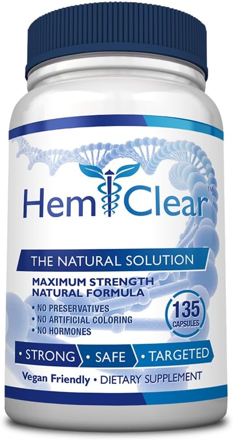 Hemorrhoids - Hemorrhoid Relief & Vascular Health için Vegan Formula - En Güçlü - 1 Şişe - 135 Capsules