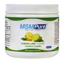 KALA SA MSMPure Lemon Lime Flavored Coarse MSM Toz Flakes - Ortak Flexability, Skin Görünüm ve Saç & Nail Desteği - 8.8 oz, ABD Made, Distilled Crystals