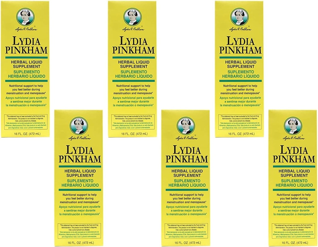 Lydia Pinkham βοτανικό υγρό συμπλήρωμα 16 oz (πακέτο των 6)