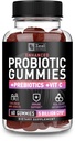 Yetişkinler ve Çocuklar için Probiyotik Gummies (60 Kont | 5 Milyar CFU) w/Organic Berry Antioksis & Vitamin C for Immune Support and Digestion gummy- Prebiyotiks and Probiyotiks for women Gummies