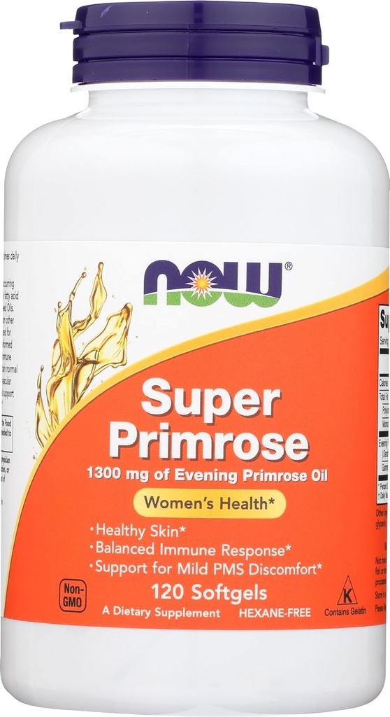 Τώρα τρόφιμα Super Primrose 1300mg Sg, 120 CT