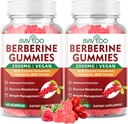2 Pack Berberine Gummies, 2000 mg Yüksek Potency Berberine HCI Supplement, Plus Ceylon Cinnamon, Milk Butle for Women & Men, Immune System & Metabolism Support - 120 Gummies