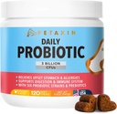 Köpekler için Probiyotikler - Prebiyotiklerle 6 Strains - Destekler Digestive ve Immune System - Diarrhea, Bad Breath, Allergies, Gas, Constipation, Hot Spots - ABD'de Yapıldı - 120 Chews