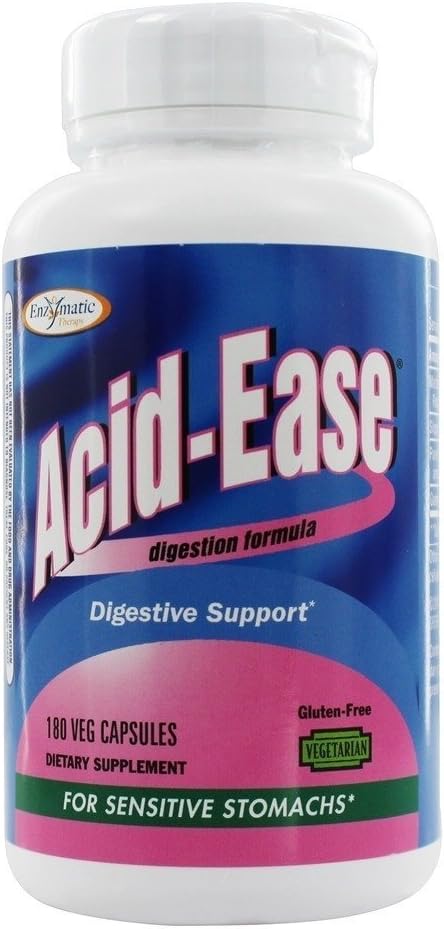 Enzymatik Terapi Asit Ease, Digestion Formula, 180 Capsules