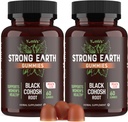 YUM-V'S Strong Earth Black Cohosh Root 50 mg (60 Kont) - Doğal Türlü Menopause Supplements Gece Ters & Hot Flashes for Women